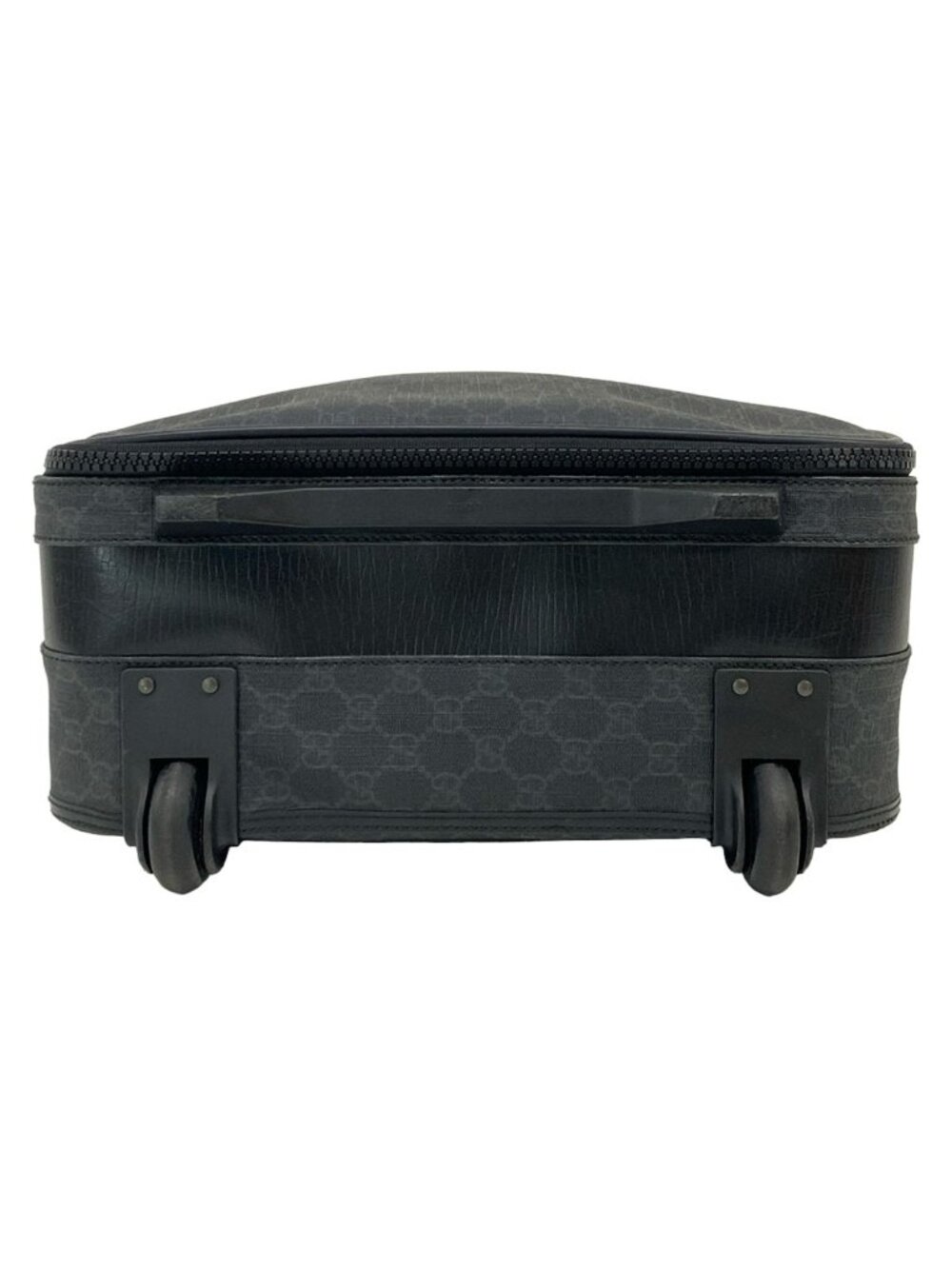 Gucci Travel Bag GG Supreme Black Dark Gray Leather - Picture 5 of 15